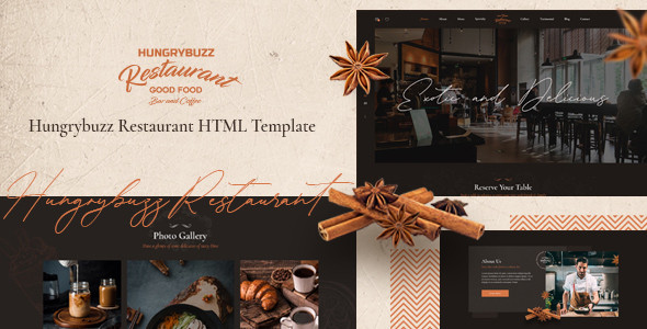 Hungrybuzz - Restaurant HTML Template