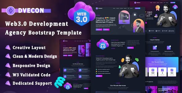 Dvecon - Web3.0 Development Agency Bootstrap Template