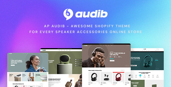 Ap Audib - Speaker Audio Gears Shopify Theme