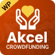 Akcel - Crowdfunding WordPress Theme