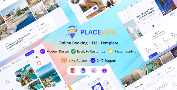 Placewise - Online Booking HTML Template