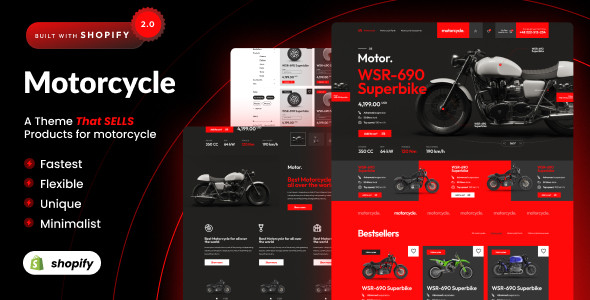 Motorcycle - Shopify 2.0 Bike eCommerce Theme