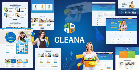 Cleana - Cleaning Services HTML5 Website Template