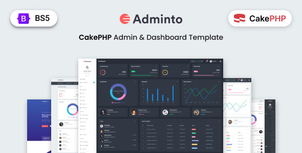 Adminto - CakePHP Admin Dashboard Template
