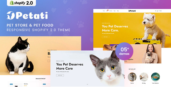 Petati - Pet Store & Pet Food Responsive Shopify 2.0 Theme