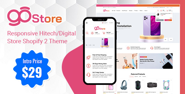 GoStore - Responsive Hitech/Digital Store Shopify Theme