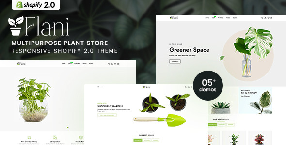 Flani - MultiPurpose Plant Store Shopify 2.0 Theme