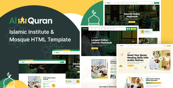 Alquran - Islamic Institute & Mosque HTML Template