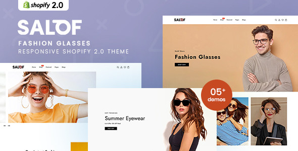 Salof - Fashion Glasses Responsive Shopify 2.0 Theme