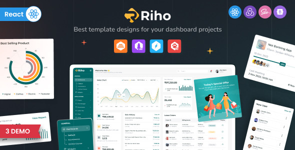 Riho - React JS Admin Dashboard Template