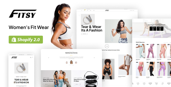 Fitsy - Sports Clothing & Gym Fitwear Shopify Theme