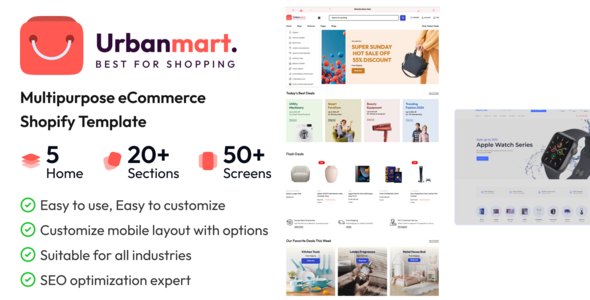 Urbanmart - Multipurpose Shopify OS 2.0 Theme
