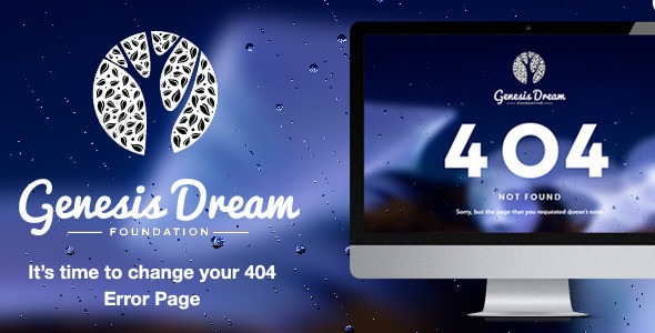 Genesis Dream - Responsive 404 Error HTML5