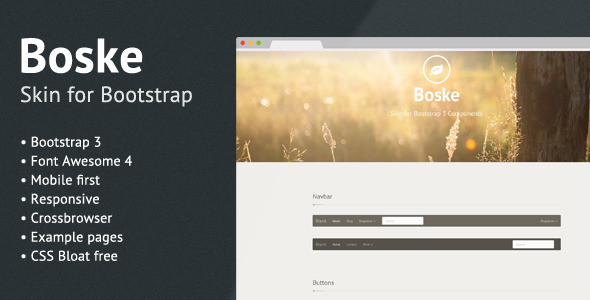 Boske - Skin for Bootstrap 3