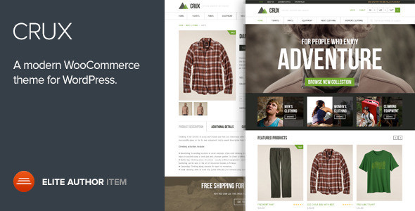 Crux - A modern and lightweight WooCommerce theme