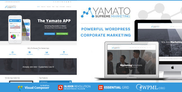 YAMATO - Corporate Marketing WordPress Theme